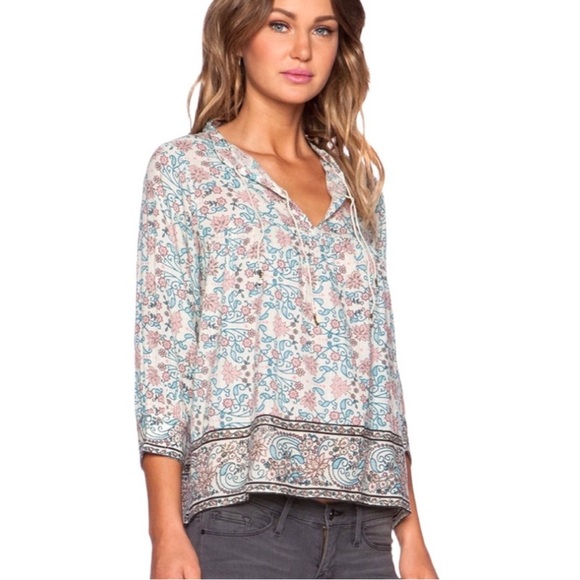 Ulla Johnson Rhia blouse in light floral - Picture 1 of 3